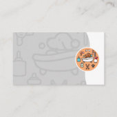 Carte De Visite Icône Dog Wash Douche (Dos)