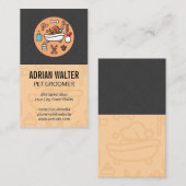 Carte De Visite Icône Dog Wash Douche (Devant / Derrière)