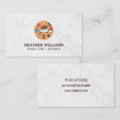 Carte De Visite Icône Dog Wash Douche (Devant / Derrière)