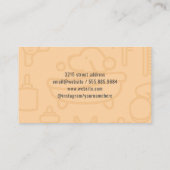 Carte De Visite Icône Dog Wash Douche (Dos)