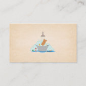 Carte De Visite Icône Dog Wash Douche (Dos)