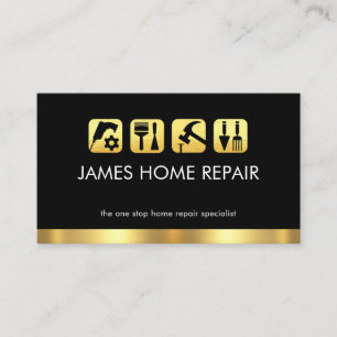 Carte De Visite Icône d'outil de réparation pour bricoleur créatif
