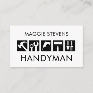 Carte De Visite Icône d'outils de bricoleur créatif