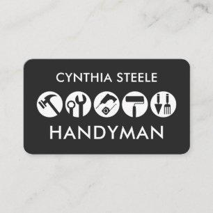 Carte De Visite Icône d'outils de bricoleur créatif