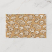 Carte De Visite Icône du champignon Portobello (Dos)