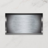 Carte De Visite Icône du jeu de têtes | Arrière - plan métallique (Dos)