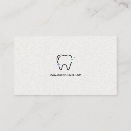 Carte De Visite Icône Éclairage des dents (Dos)