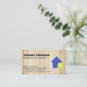 Carte De Visite Icône Électricité (Debout devant)