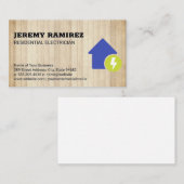 Carte De Visite Icône Électricité (Devant / Derrière)