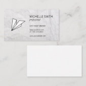 Carte De Visite Icône Entreprise/Plan papier (Devant / Derrière)