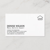 Carte De Visite Icône et clés d'accueil (Dos)