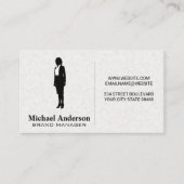 Carte De Visite Icône Femme d'entreprise (Devant)