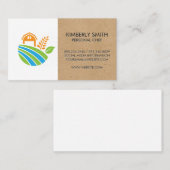 Carte De Visite Icône Ferme (Devant / Derrière)