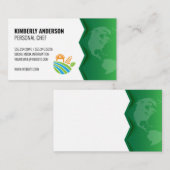 Carte De Visite Icône Ferme | Terre verte (Devant / Derrière)