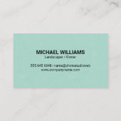 Carte De Visite Icône Feuilles naturels (Dos)