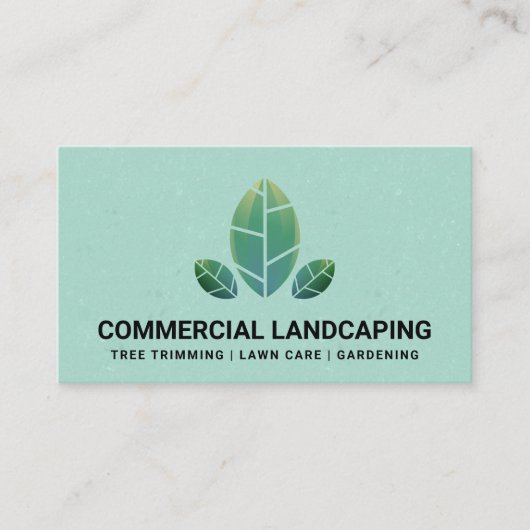 Carte De Visite Icône Feuilles naturels (Devant)