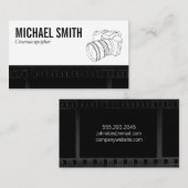 Carte De Visite Icône Film II et caméra (Devant / Derrière)