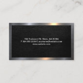 Carte De Visite Icône Finance | Graphique de chandelier en or (Dos)