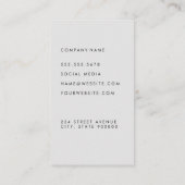 Carte De Visite Icône Fleur Yoga (Dos)