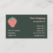 Carte de visite Icône fraise (Devant)