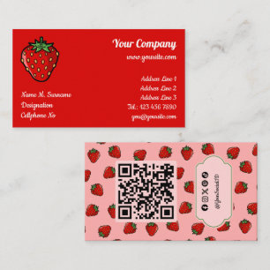 Carte de visite Icône fraise