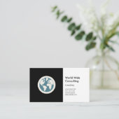 Carte De Visite Icône Globe | Conseil d'entreprise (Debout devant)