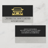 Carte De Visite Icône Gold Car (Devant / Derrière)