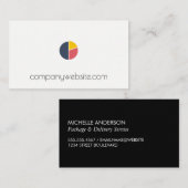 Carte De Visite Icône Graphique à secteurs (Devant / Derrière)