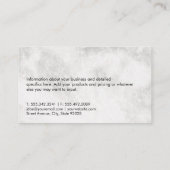 Carte De Visite Icône Graphique financier | Marbre exécutif (Dos)