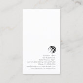 Carte De Visite Icône Graphique Stock or du courtier en actions (Dos)