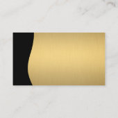 Carte De Visite Icône Green Building / Monogramme Gold (Dos)