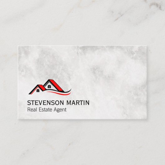 Carte De Visite Icône Homes | Marbre exécutif (Devant)