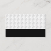 Carte De Visite Icône Homes | Motif de tissage (Dos)