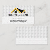 Carte De Visite Icône Homes | Motif de tissage | Motif de point de (Devant / Derrière)