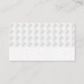 Carte De Visite Icône Homes | Motif de tissage | Motif de point de (Dos)