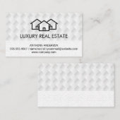 Carte De Visite Icône Homes | Motif de tissage | Motif de point de (Devant / Derrière)