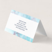 Carte De Visite Icône Immobilier | Granite océanique (Dos)