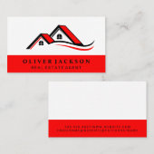 Carte De Visite Icône Immobilier |Toits (Devant / Derrière)