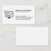 Carte De Visite Icône Informatique (Devant / Derrière)