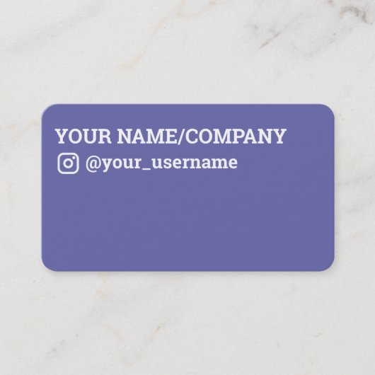 Carte De Visite Icône Instagram (Devant)