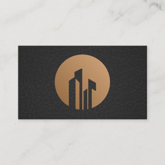 Carte De Visite Icône Logo Immobilier (Devant)