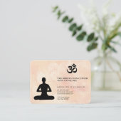 Carte De Visite Icône Lotus Pose Om (Debout devant)