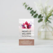 Carte De Visite Icône Lotus Woman (Debout devant)