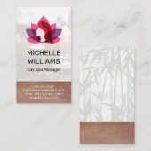 Carte De Visite Icône Lotus Woman (Devant / Derrière)