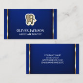 Carte De Visite Icône Magnification des dents | Arrière - plan Gol (Devant / Derrière)