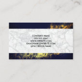 Carte De Visite Icône Maison | Marbre | Poussière d'or (Dos)