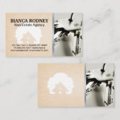 Carte De Visite Icône Maison | Touches (Devant / Derrière)