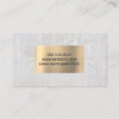 Carte De Visite Icône Maisons | Pierre | Metallique (Dos)