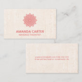 Carte De Visite Icône Mandala | Arrière - plan de texture (Devant / Derrière)