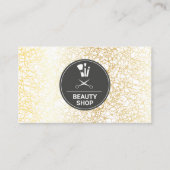 Carte De Visite Icône maquillage et cheveux | Arrière - plan de te (Devant)